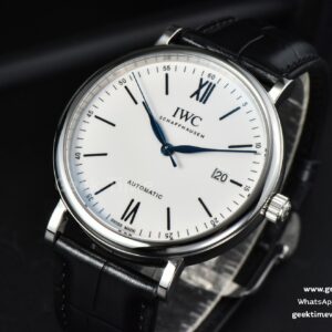Portofino Automatic 40mm ZF White Dial Blue Marker Black Croc Strap A9019