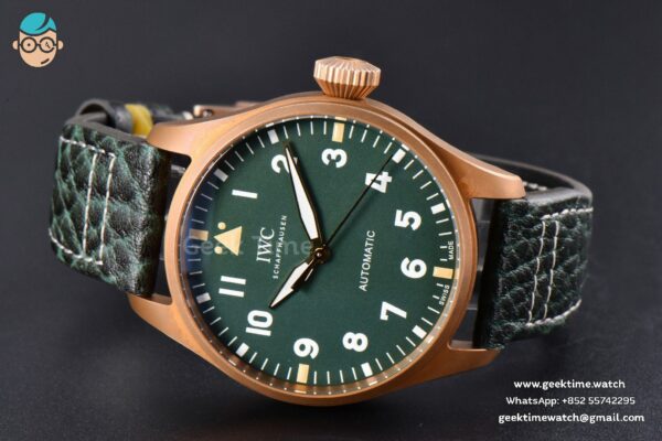 Big Pilot IW329702 Bronze M+F 43.8MM Green Dial Green Leather Strap SEIKO 8N-24 - Image 11