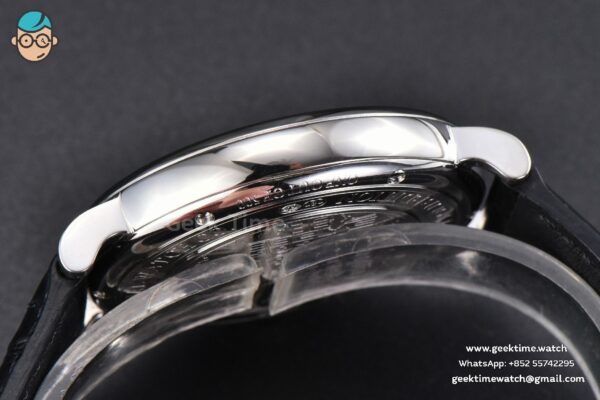 Portofino V7F 40MM Diamond Silver Dial Black Leather Strap A2892 - Image 13