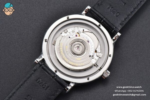 Portofino V7F 40MM Diamond Silver Dial Black Leather Strap A2892 - Image 17