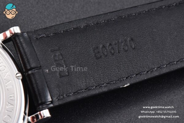 Portofino V7F 40MM Diamond Silver Dial Black Leather Strap A2892 - Image 24