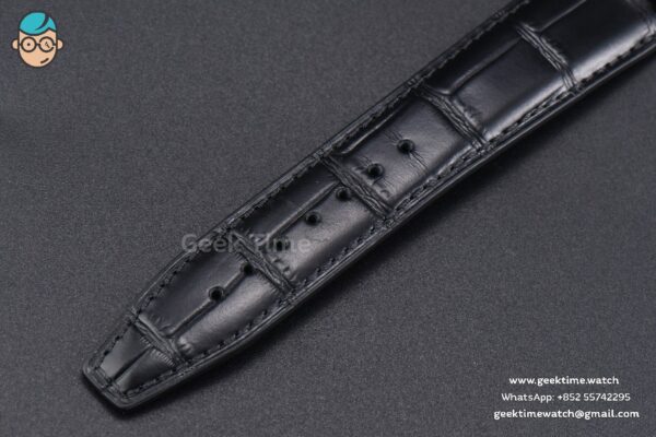 Portofino V7F 40MM Diamond Silver Dial Black Leather Strap A2892 - Image 27