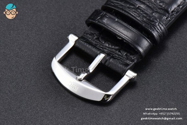 Portofino V7F 40MM Diamond Silver Dial Black Leather Strap A2892 - Image 28