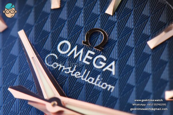 Constellation VSF 38MM RG/SS Blue Textured Dial RG/SS Bracelet A8500 - Image 4