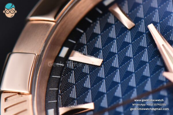 Constellation VSF 38MM RG/SS Blue Textured Dial RG/SS Bracelet A8500 - Image 7