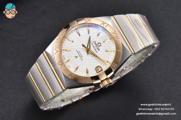 Constellation VSF 38MM YG/SS White Textured Dial YG/SS Bracelet A8500 - Image 3