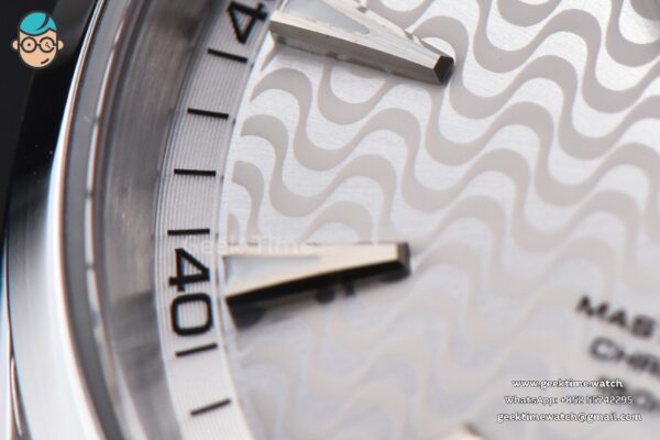 Aqua Terra 150M VSF 41MM White Wave Dial Silver Markers SS Bracelet A8500 - Image 6
