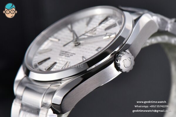 Aqua Terra 150M VSF 41MM White Wave Dial Silver Markers SS Bracelet A8500 - Image 8