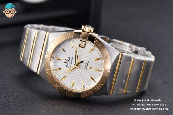 Constellation VSF 38MM YG/SS White Textured Dial YG/SS Bracelet A8500 - Image 11
