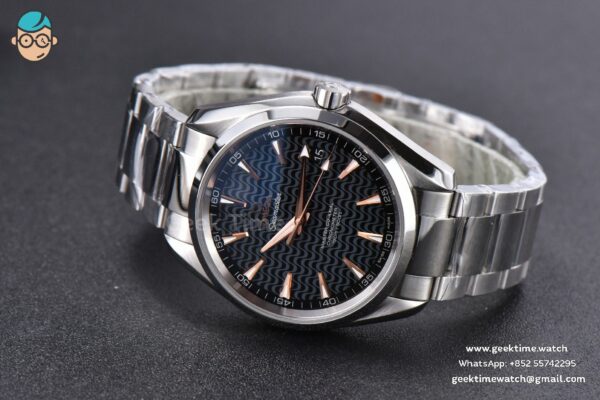 Aqua Terra 150M VSF 41MM Black Wave Dial YG Markers SS Bracelet A8500 - Image 11