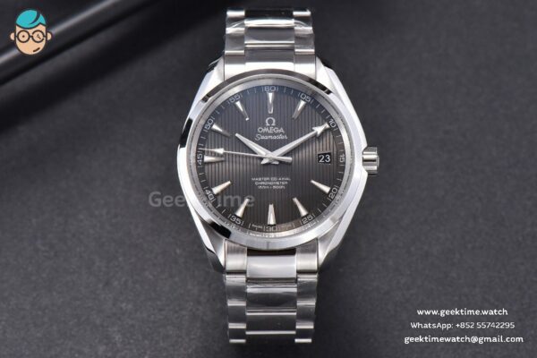 Aqua Terra 150M VSF 41MM Gray Textured Dial SS Bracelet A8500 - Image 2