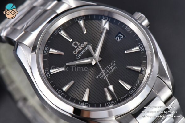 Aqua Terra 150M VSF 41MM Gray Textured Dial SS Bracelet A8500 - Image 10