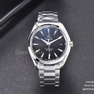 Aqua Terra 150M VSF 41mm esfera negra texturizada brazalete SS A8500