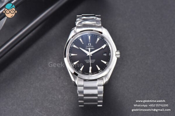 Aqua Terra 150M VSF 41MM Black Textured Dial SS Bracelet A8500 - Image 2