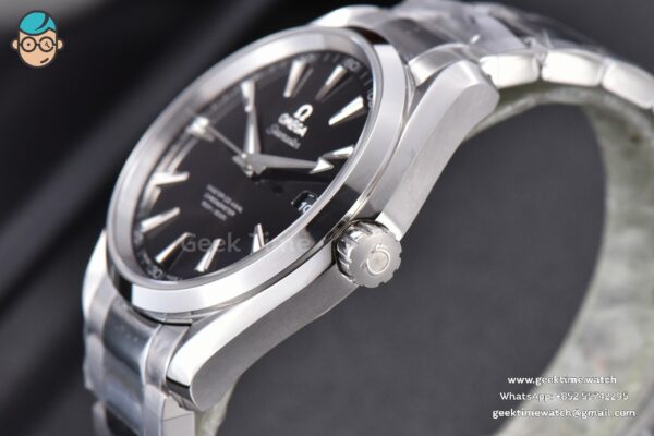Aqua Terra 150M VSF 41MM Black Textured Dial SS Bracelet A8500 - Image 9