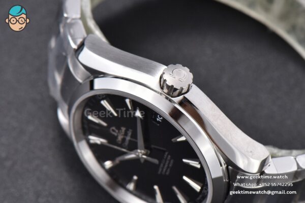 Aqua Terra 150M VSF 41MM Black Textured Dial SS Bracelet A8500 - Image 10