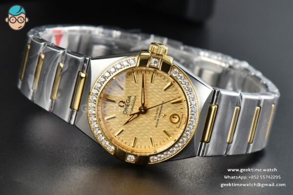 Constellation 29mm TWSF YG Diamond YG Dial YG/SS Bracelet A8700 - Image 9