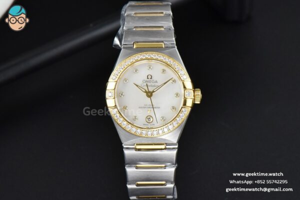 Constellation 29mm TWSF YG Diamond MOP Dial YG/SS Bracelet A8700 - Image 2
