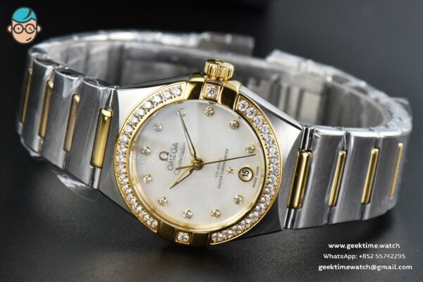 Constellation 29mm TWSF YG Diamond MOP Dial YG/SS Bracelet A8700 - Image 5