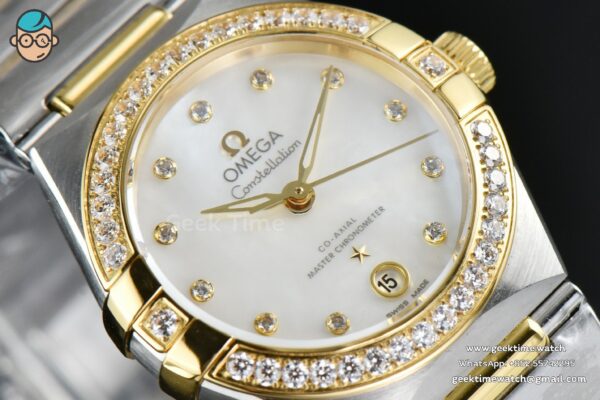 Constellation 29mm TWSF YG Diamond MOP Dial YG/SS Bracelet A8700 - Image 6
