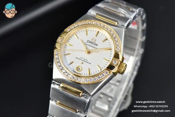 Constellation 29mm TWSF YG Diamond White Dial Stick Marker YG/SS Bracelet A8700
