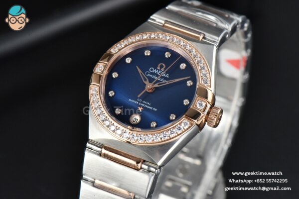 Constellation 29mm TWSF RG Diamond Blue Dial RG/SS Bracelet A8700