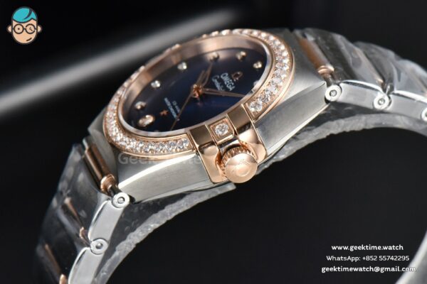 Constellation 29mm TWSF RG Diamond Blue Dial RG/SS Bracelet A8700 - Image 8