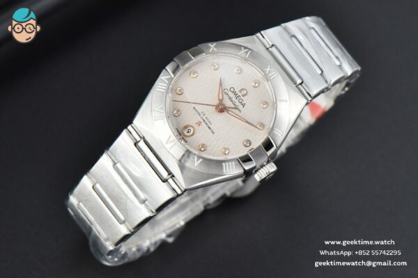 Constellation 29mm TWSF White Dial RG Diamond Marker SS Bracelet A8700 - Image 3