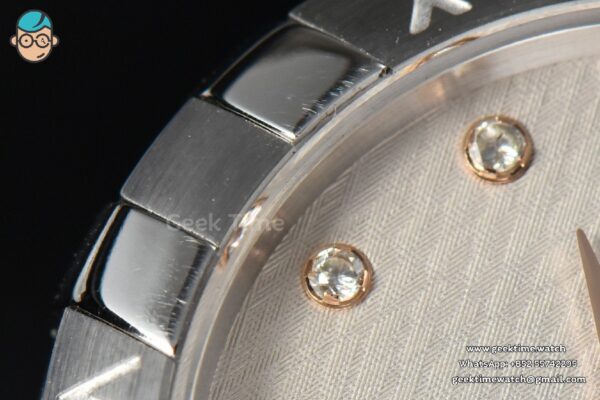 Constellation 29mm TWSF White Dial RG Diamond Marker SS Bracelet A8700 - Image 5