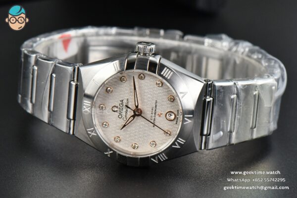Constellation 29mm TWSF White Dial RG Diamond Marker SS Bracelet A8700 - Image 10