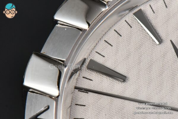 Constellation AIF 41MM White Textured Dial Black Gummy Strap A8900 Super Clone - Image 4