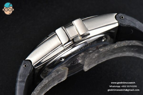 Constellation AIF 41MM White Textured Dial Black Gummy Strap A8900 Super Clone - Image 11