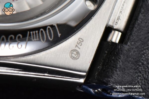 Constellation AIF 41MM White Textured Dial Black Gummy Strap A8900 Super Clone - Image 17