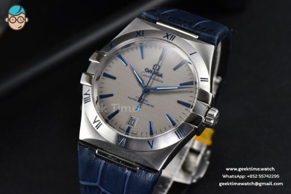 Constellation AIF 41MM Gray Textured Dial Black Gummy Strap A8900 Super Clone