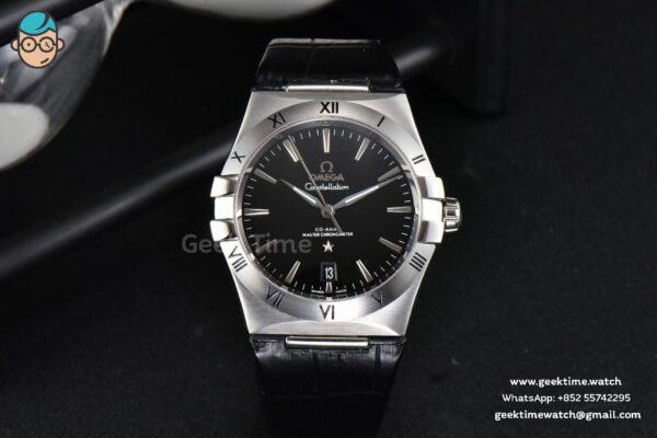 Constellation AIF 41MM Black Textured Dial Black Gummy Strap A8900 Super Clone - Image 2