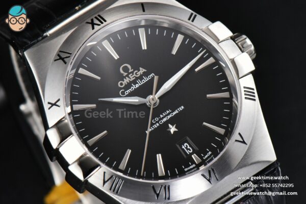 Constellation AIF 41MM Black Textured Dial Black Gummy Strap A8900 Super Clone - Image 8