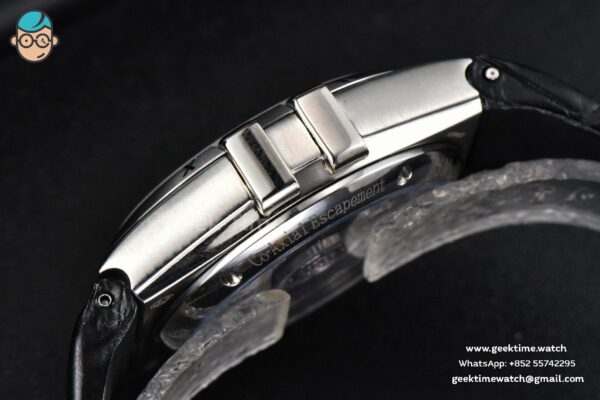 Constellation AIF 41MM Black Textured Dial Black Gummy Strap A8900 Super Clone - Image 10