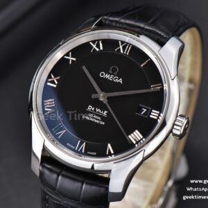 De Ville Hour Vision VSF 41MM Black Dial Black Croco Strap A8500
