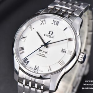 De Ville Hour Vision VSF 41MM White Dial Roma Marker SS Bracelet A8500