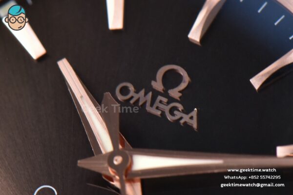 Constellation 38mm SS/RG VSF Brown Dial Stick Markers on SS/RG Bracelet A8500 Super Clone - Image 4