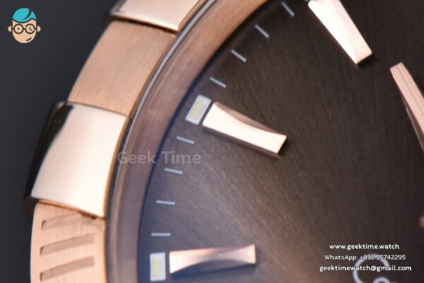 Constellation 38mm SS/RG VSF Brown Dial Stick Markers on SS/RG Bracelet A8500 Super Clone - Image 5