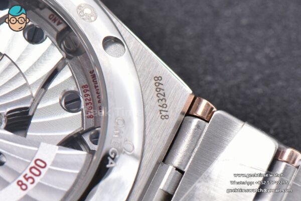 Constellation 38mm SS/RG VSF Silver Dial Stick Markers on SS/RG Bracelet A8500 Super Clone - Image 12