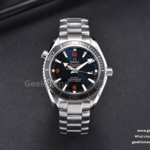 Planet Ocean 600m 42mm VSF Black Dial Orange Marker SS Bracelet A8500