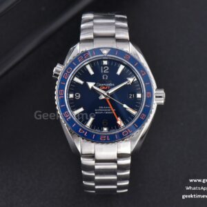 Planet Ocean 600m GMT 43.5mm VSF Blue Dial Orange/Blue Bezel SS Bracelet A8906