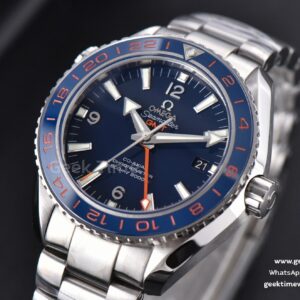 Planet Ocean 600m GMT 43.5mm VSF Blue Dial Orange/Blue Bezel SS Bracelet A8906