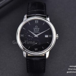 De Ville Hour Vision VSF 41mm Black Dial Roma Marker Leather Strap A8500