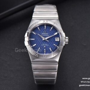Constellation VSF 38mm esfera azul texturizada brazalete SS A8500
