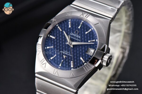 Constellation VSF 38MM Blue Textured Dial SS Bracelet A8500