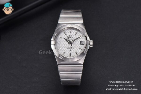 Constellation VSF 38MM White Textured Dial SS Bracelet A8500 - Image 2