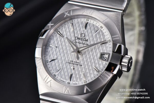 Constellation VSF 38MM White Textured Dial SS Bracelet A8500